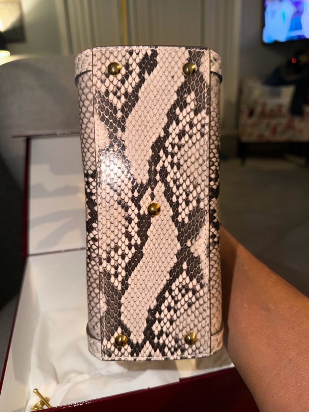 Gucci exotic Python Diana bag GHW BNIB - Picture 15 of 16